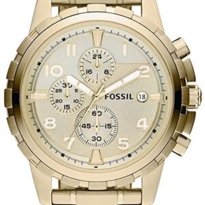 fossil men's gold chronograph watch.