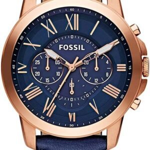 Fossil Men'S Grant Blue Leather Watch