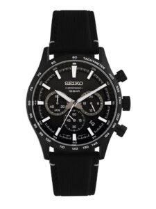 Black chronograph watch