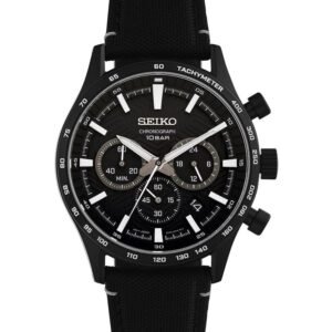 Black chronograph watch